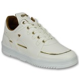 Cash Money Zapatos de moda para hombre casuales - Luxury White - CMS71 - Blanco