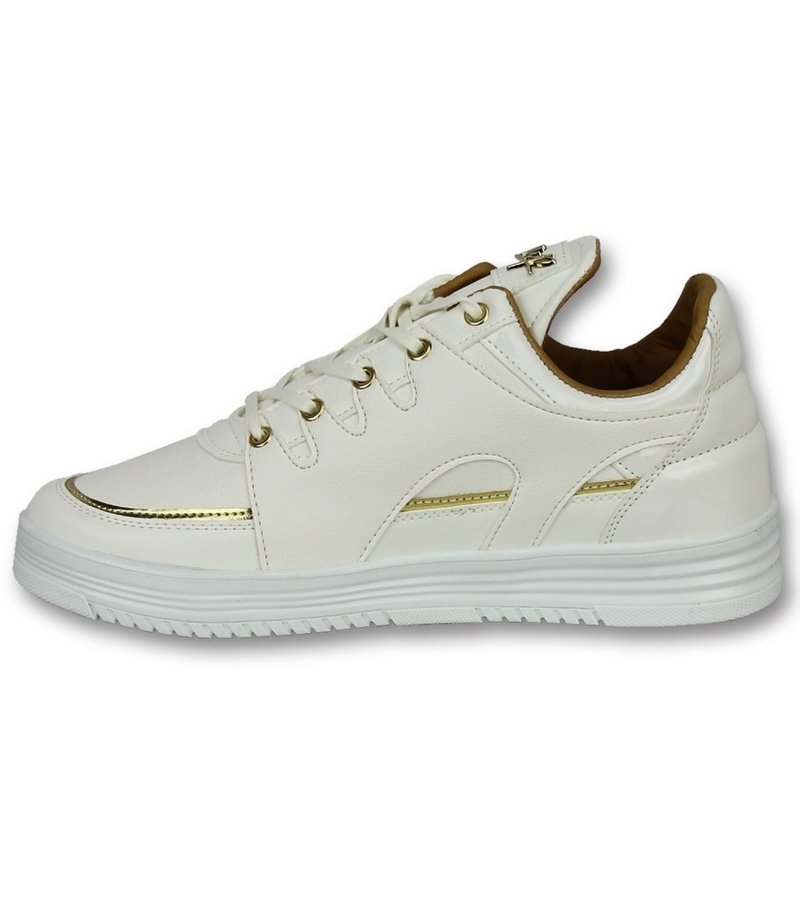 Cash Money Zapatos de moda para hombre casuales - Luxury White - CMS71 - Blanco