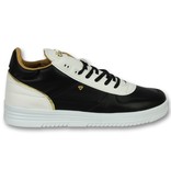 Cash Money Zapatillas de deporte para verano - Zapatos Hombre Luxury Black White - CMS72 - Negro