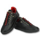 Cash Money Zapatos abotinados baratos - Hombre Line Black Green Red - CMP11 - Negro