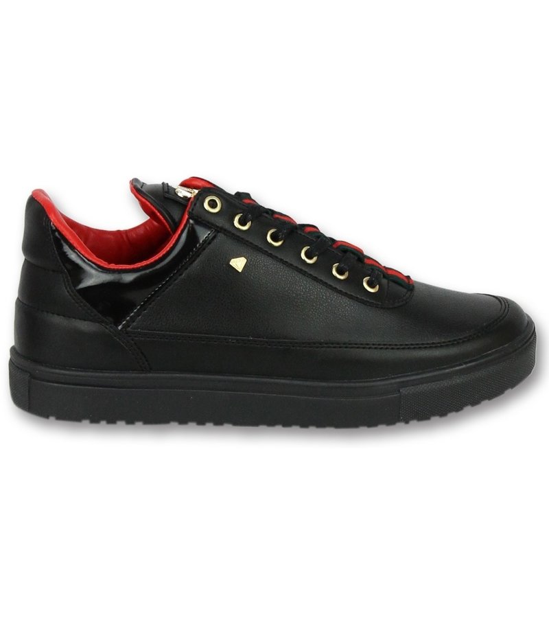 Cash Money Zapatos abotinados baratos - Hombre Line Black Green Red - CMP11 - Negro