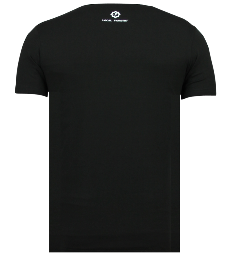 Local Fanatic Christopher Notorious 2PAC - Camisetas Rhinestones - 6285Z - Negro