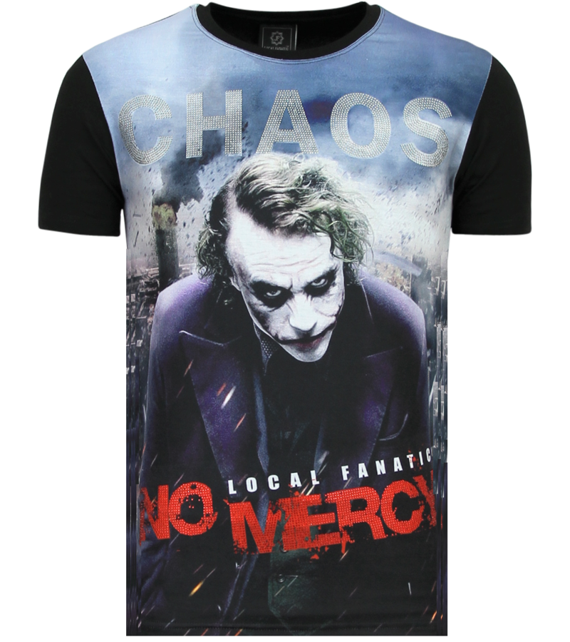 Local Fanatic The Joker No Mercy - Camisetas Hombre Moda - 6346Z - Negro