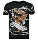 Local Fanatic Bad Angel Rhinestone - Camiseta Hombre - 6318N - Negro