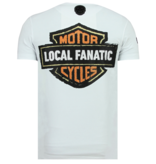 Local Fanatic Dynamite Coyote Rhinestone - Camiseta Hombre - 6320W - Blanco