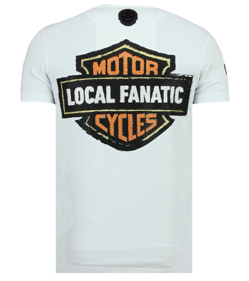 Local Fanatic Dynamite Coyote Rhinestone - Camiseta Hombre - 6320W - Blanco