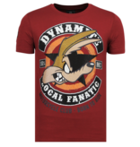 Local Fanatic Dynamite Coyote Rhinestone - Camisetas Hombre - 6320B - Burdeos