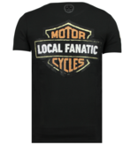 Local Fanatic Dynamite Coyote Rhinestones - Camisetas Hombre - 6320Z - Negro