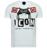 Local Fanatic Hero Mask Rhinestone - Camiseta Hombre - 6323W - Blanco