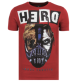 Local Fanatic Hero Mask Rhinestone - Camisetas Hombre - 6323B - Burdeos