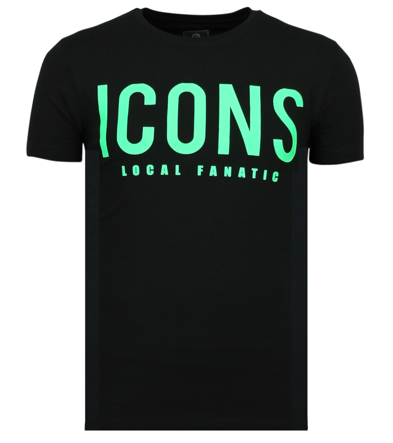 Local Fanatic ICONS Camisetas Online - Camisetas Estampadas - 6361Z - Negro