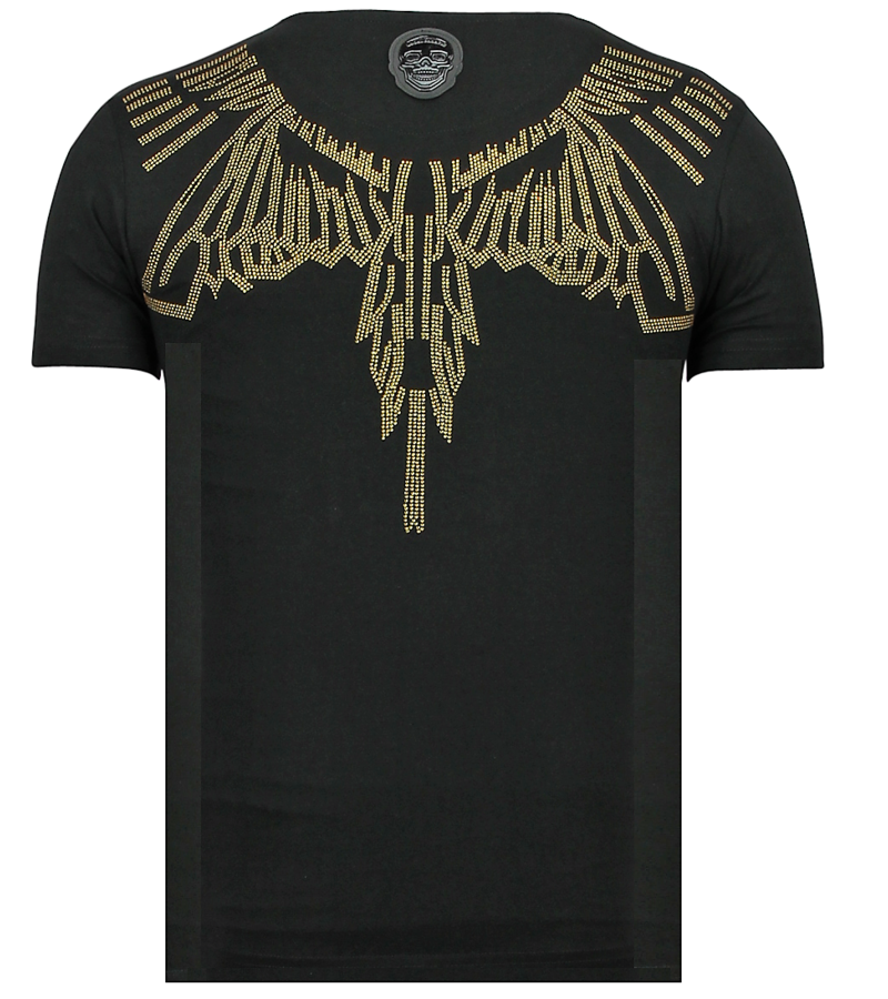 Local Fanatic Eagle Glitter Rhinestones - Camisetas Hombre 2019 - 11-6359Z - Negro