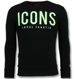 Local Fanatic ICONS Sudaderas de Marca - Sueter Para Hombre - 11-6349Z - Negro Local Fanatic ICONS Sudaderas de Marca - Sueter Para Hombre - 11-6349Z - Negro