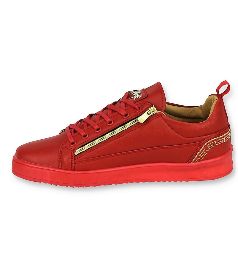 Cash Money Zapatillas Rojas Para Hombre - Hombres Cesar Red Gold - CMP97 - Rojo