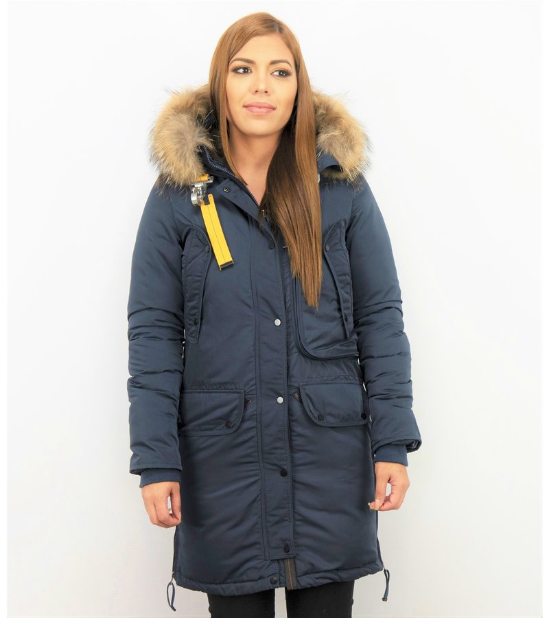 Macleria Parkas Mujer - Chaquetas para Mujer - Chaqueta Acolchada - Azul