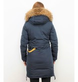 Macleria Parkas Mujer - Chaquetas para Mujer - Chaqueta Acolchada - Azul