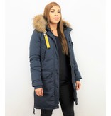 Macleria Parkas Mujer - Chaquetas para Mujer - Chaqueta Acolchada - Azul