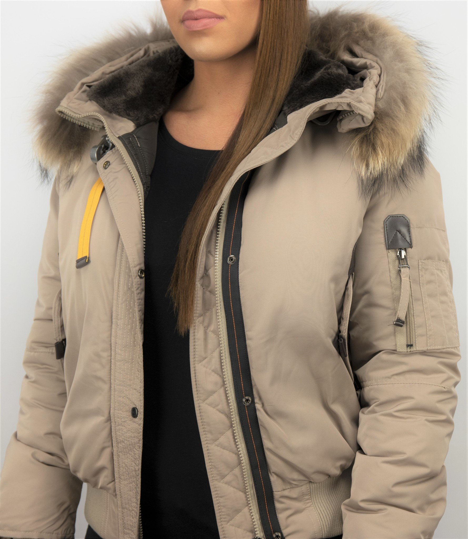 Macleria Parkas Mujer - Mujer Chaqueta De Invierno Unico - Collar