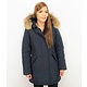 Parkas Mujer - Mujeres Wooly Long De Invierno Largo - Parka Bolsillos - Azul
