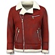 Abrigo De Piel Artificial - Lammy Coat - Rojo