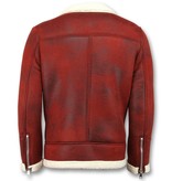 Frilivin Abrigo De Piel Artificial - Lammy Coat - Rojo