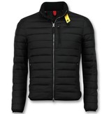 Enos Chaqueta Corta Para Hombre - Chaqueta Acolchada Slim Fit - Negro