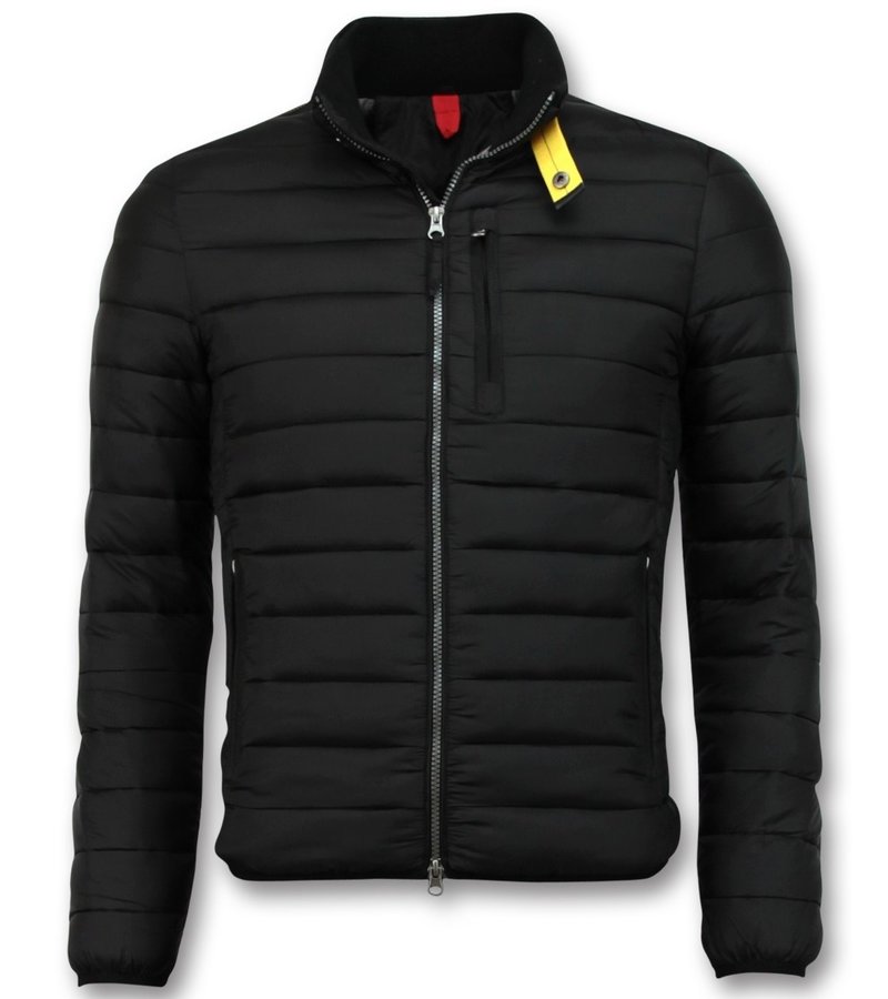 Enos Chaqueta Corta Para Hombre - Chaqueta Acolchada Slim Fit - Negro