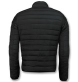 Enos Chaqueta Corta Para Hombre - Chaqueta Acolchada Slim Fit - Negro