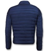 Enos Chaqueta Corta Para Man - Chaqueta Acolchada Slim Fit - Azul