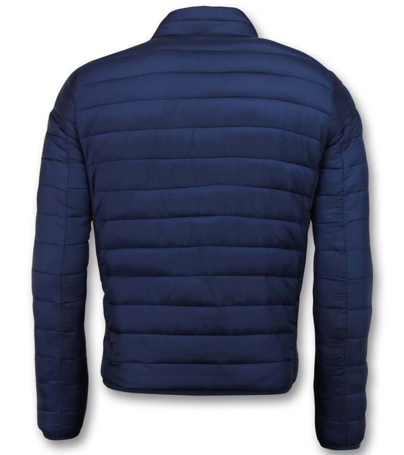 Enos Chaqueta Corta Para Man - Chaqueta Acolchada Slim Fit - Azul