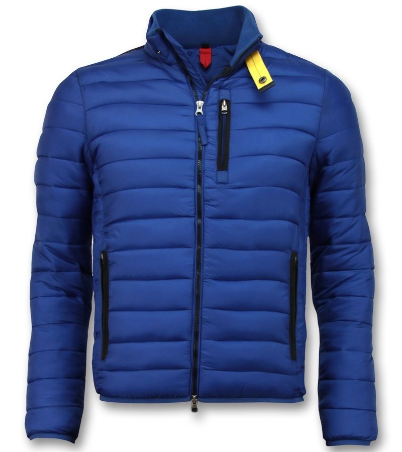 Enos Chaqueta Corta Para Hombre - Chaqueta Acolchada Slim Fit Man - Azul