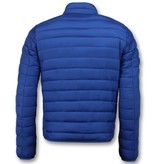 Enos Chaqueta Corta Para Hombre - Chaqueta Acolchada Slim Fit Man - Azul