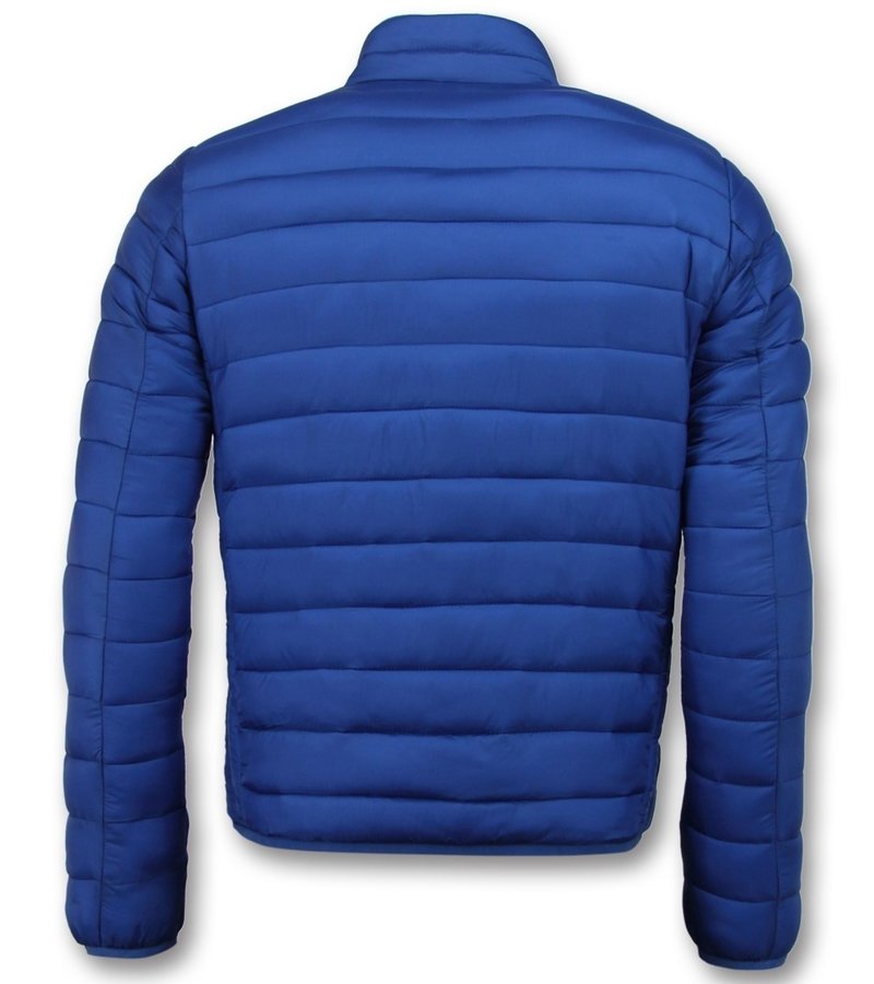 Enos Chaqueta Corta Para Hombre - Chaqueta Acolchada Slim Fit Man - Azul