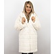 Abrigo De Piel Sintética Mujer - Parka Mujeres - Blanco