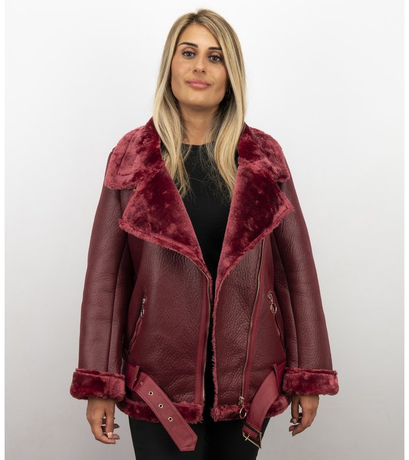 Z-design Lammy Coat Ladies - Mujeres  De Invierno  - Burdeos