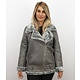 Lammy Coat Señoras - Mujeres De Invierno - Gris