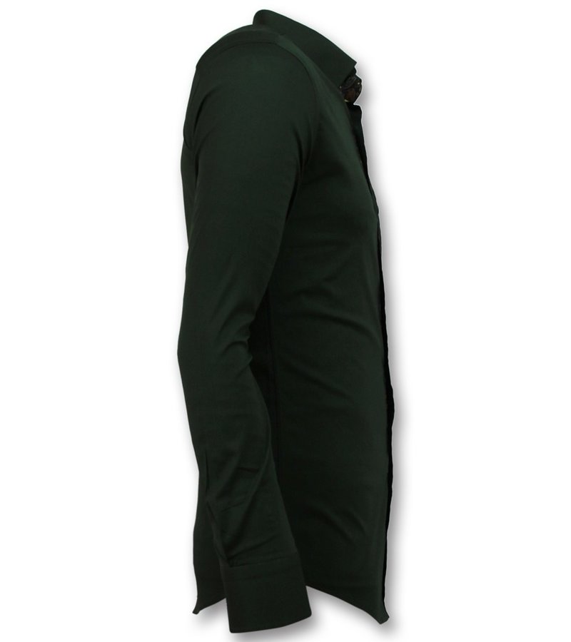 Gentile Bellini Camisas Business Hombres - Blusa Blanco Men - 3039 - Verde