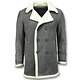 Abrigo De Piel Artificial - Lammy Coat Long Hombre  - Gris