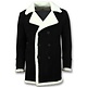 Men Abrigo De Piel Artificial - Lammy Coat Long Hombre - Negro