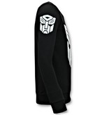 Local Fanatic Sudadera de Hombre -  Transformers Print - Negro