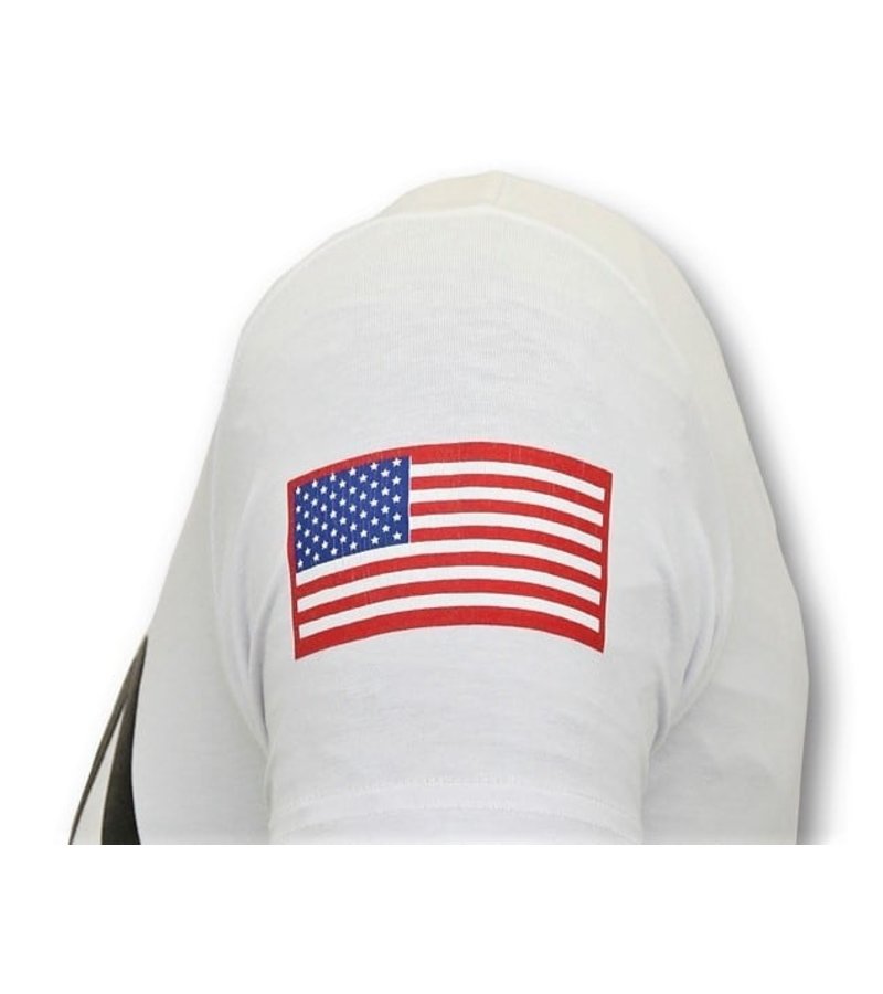 Local Fanatic Camiseta de Hombre - NASA American - Blanco