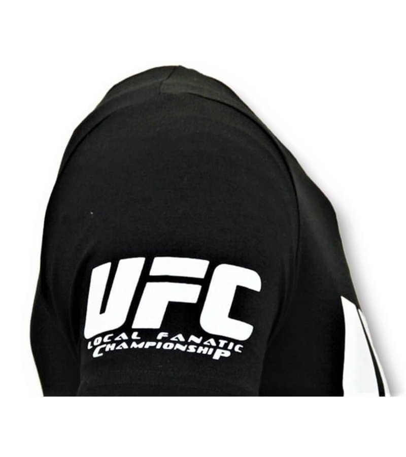 Local Fanatic Camiseta de Hombre - UFC Championship Print - Negro