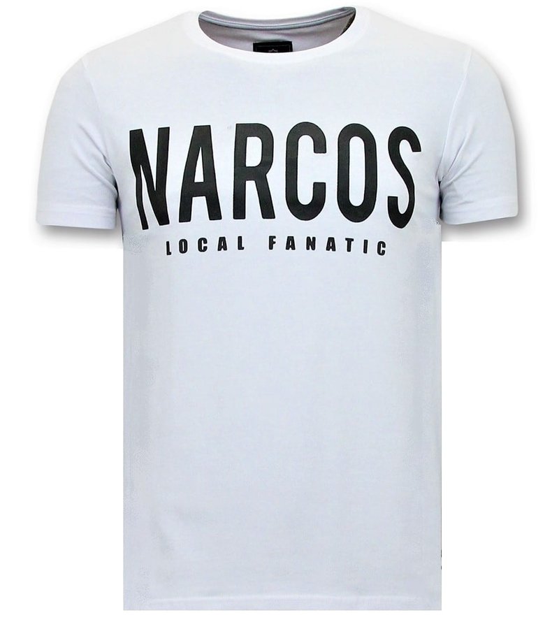 Local Fanatic Camiseta de Hombre - Narcos Pablo Escobar - Blanco