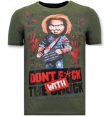Local Fanatic Camiseta Para Hombre -  Chucky Imprint - Verde