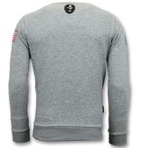 Local Fanatic Sudadera de Hombre - Nasa American - Gris