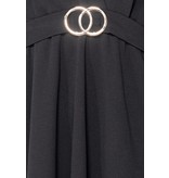 PARISIAN Manga abultada Wrap Frente mini vestido - Mujer - Negro