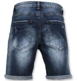 Enos Pantalones cortos Hombres - Rasgado corto - 9085 - Azul Enos Pantalones cortos Hombres - Rasgado corto - 9085 - Azul