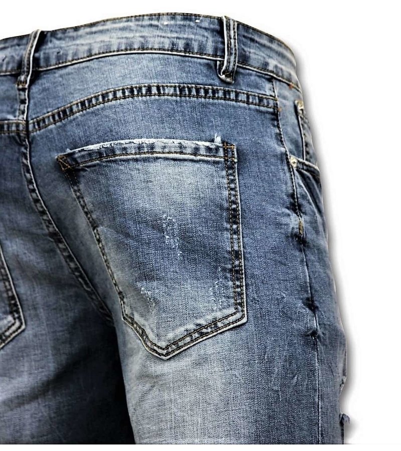 Enos Los pantalones cortos de los hombres - Denim Short - 9078 - Azul