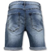 Enos Los pantalones cortos de los hombres - Denim Short - 9078 - Azul