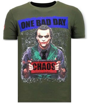 Local Fanatic Camiseta exclusiva de los hombres - El Joker Hombre - Verde